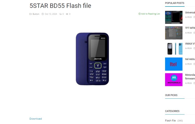 5STAR BD55 flash file