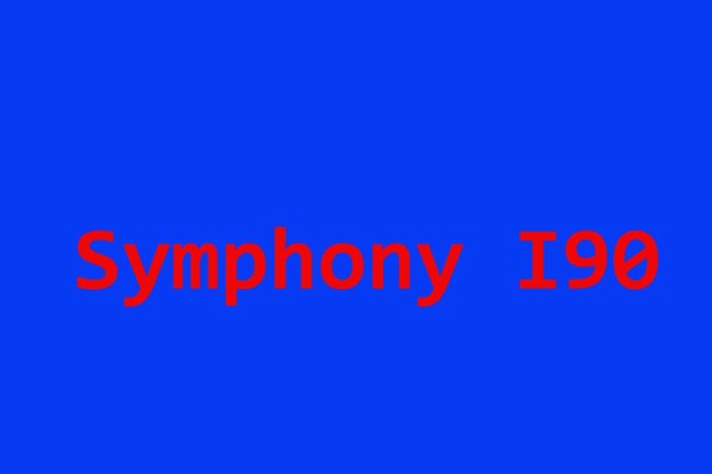 Symphony I90 flash file